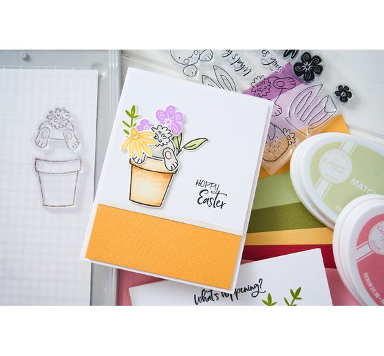 Sizzix Clear Stamps Set by Catherine Pooler "Bunny Bits & Blooms"