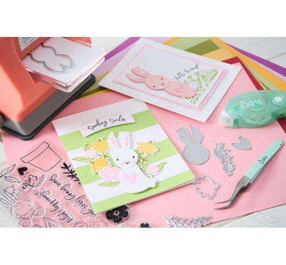 Sizzix Clear Stamps Set by Catherine Pooler "Bunny Bits & Blooms"