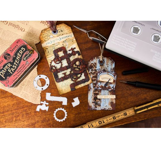 Sizzix Thinlits, fustella "Vault Industrial di Tim Holtz".