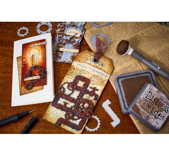 Sizzix Thinlits, fustella "Vault Industrial di Tim Holtz".