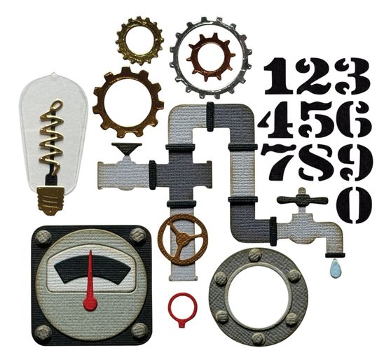 Sizzix Thinlits, fustella "Vault Industrial di Tim Holtz".