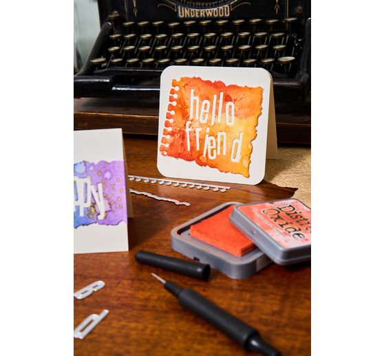 Fustella Sizzix Thinlits "Vault Edges di Tim Holtz