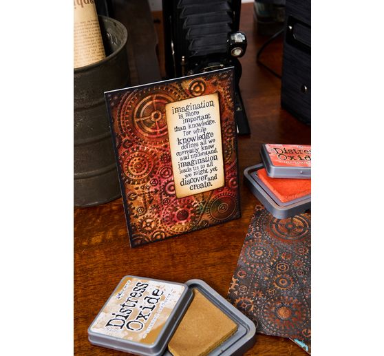 Sizzix Multi-Level Embossing template "Vault Gears by Tim Holtz"