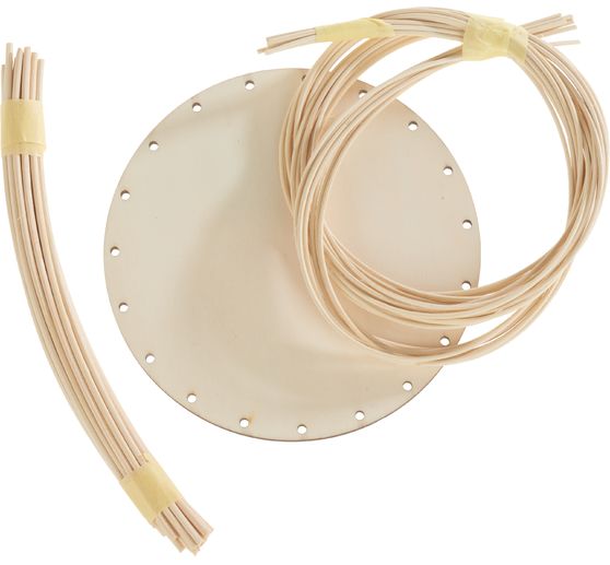 Kit per lavoretti VBS "Cestino rotondo" in rattan