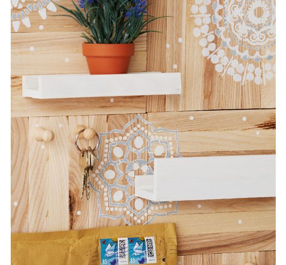 Stencil "Mandala Flowers", A4