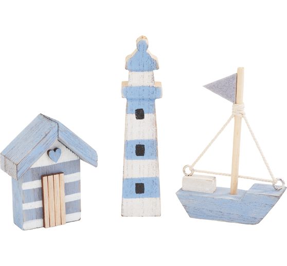 Wooden decoration set "Maritime"