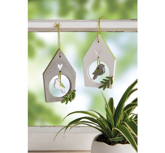 Silicone casting mould "Birdhouses & Birds"