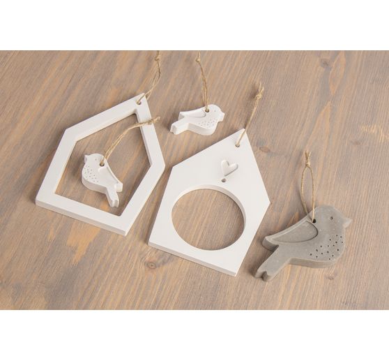 Silicone casting mould "Birdhouses & Birds"