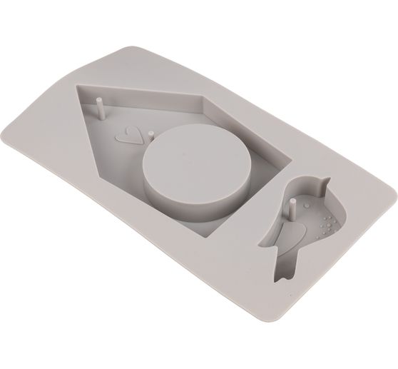 Silicone casting mould "Birdhouse & Bird"