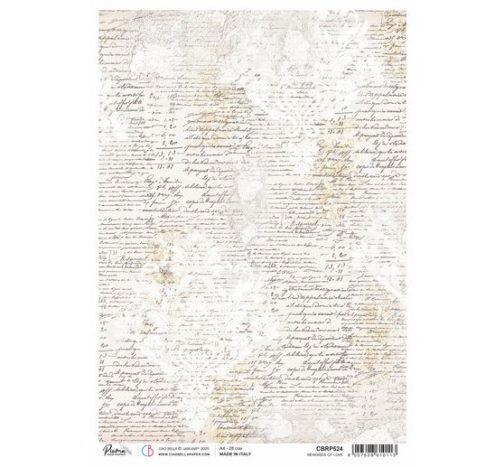 Motif straw silk "Memories of Love"