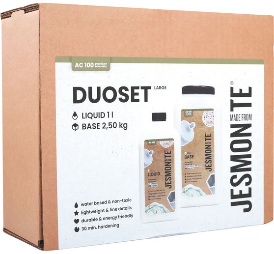 Jesmonite AC 100 Duoset " 1L Liquid + 2,5 KG Base"