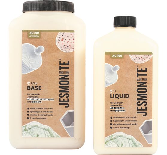 Jesmonite AC 100 Duoset " 1L Liquid + 2,5 KG Base"