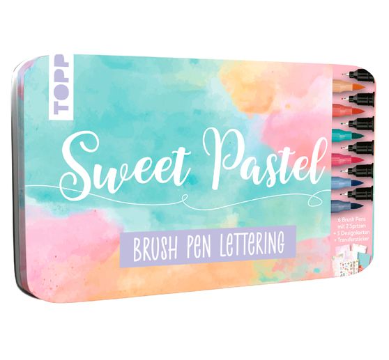 Design box Brush Pen Lettering "Sweet Pastel"