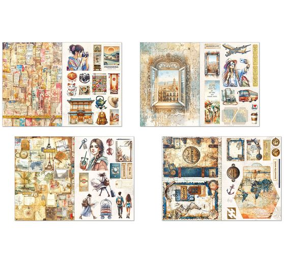 Junk Journal & Ephemera Book "Wanderlust"