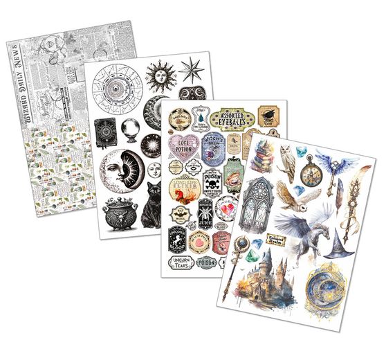 Junk Journal & Ephemera Book "Wizard Academy"