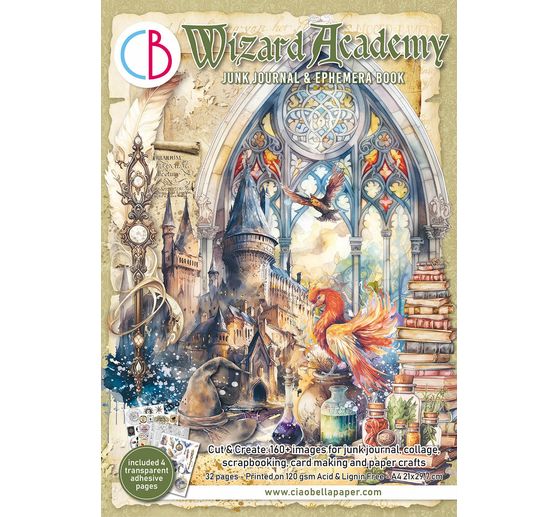 Junk Journal & Ephemera Book "Wizard Academy"