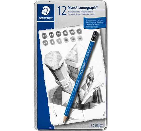 Staedtler Pencils Mars Lumograph, 12 pcs.