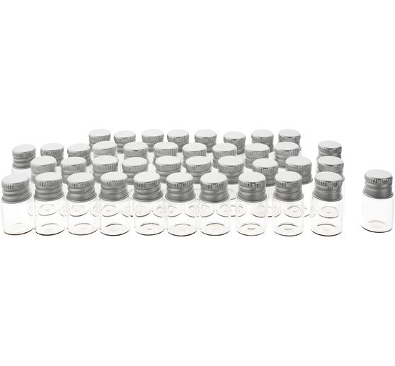 VBS Mini jars with screw cap, 40 pcs.