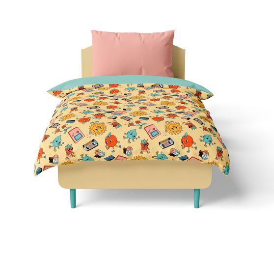 Cotton fabric "Retro Friends"