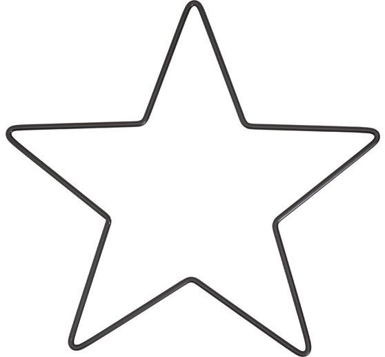 Metal ring "Star", Black