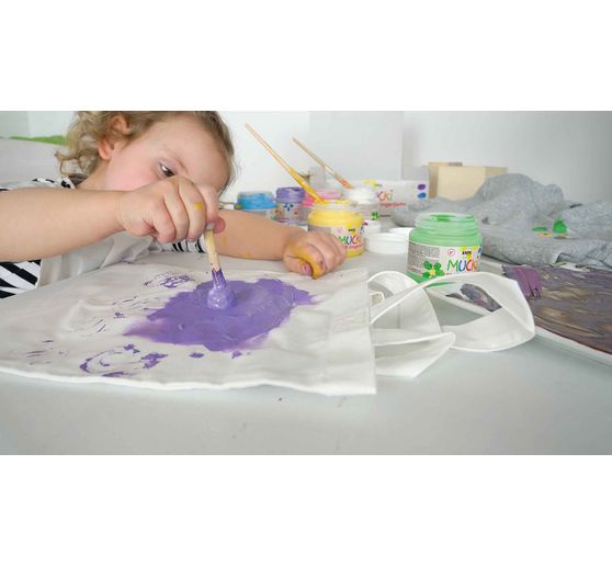 MUCKI Fabric finger paint, set of 6