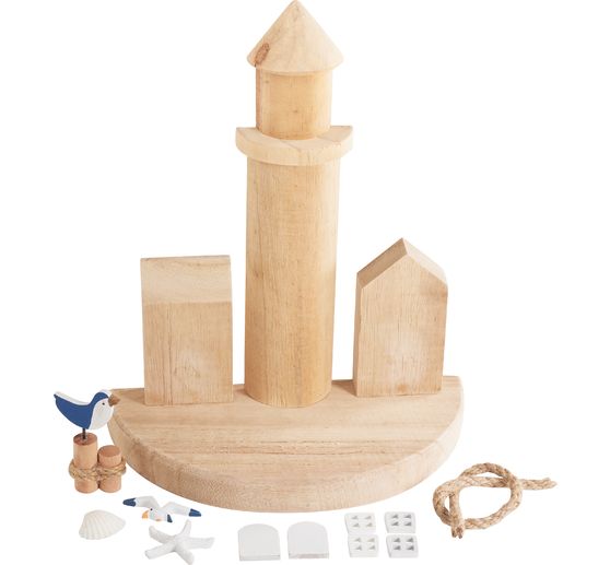 VBS Wooden decoration set "Harbour promenade"