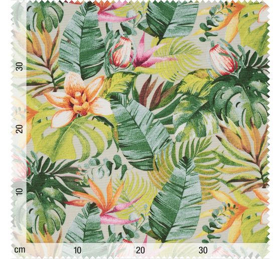 Motif fabric linen look "Riviera"