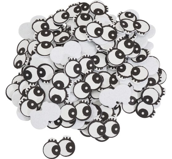 VBS XXL coppia di occhi, cuoio/feltro, 100 pezzi