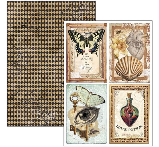 Paper set "Cabinet of Curiosities"