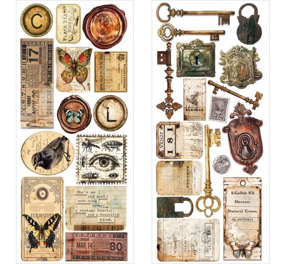 Adesivi artistici "Cabinet of Curiosities" (Gabinetto delle curiosità)