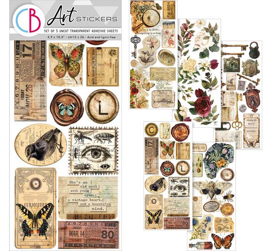 Adesivi artistici "Cabinet of Curiosities" (Gabinetto delle curiosità)