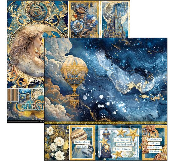 Carta scrapbook "Celestial