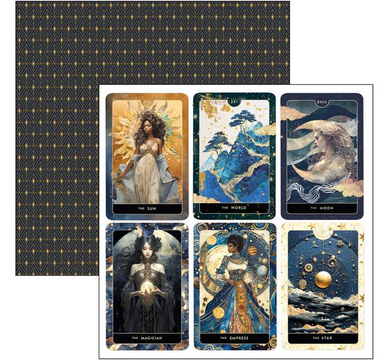 Carta scrapbook "Celestial