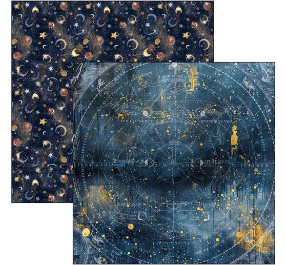 Carta scrapbook "Celestial