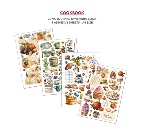 Junk Journal & Ephemera Book "Cookbook"