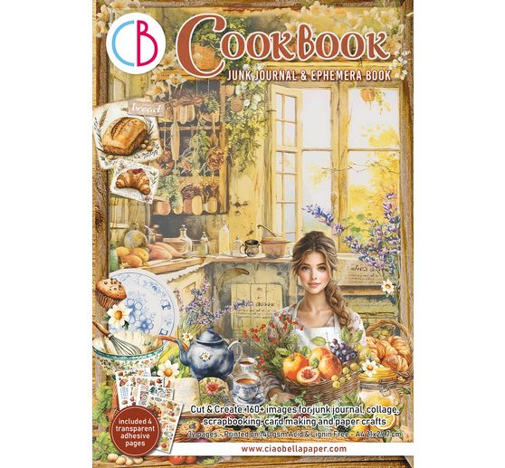 Junk Journal & Ephemera Book "Cookbook"