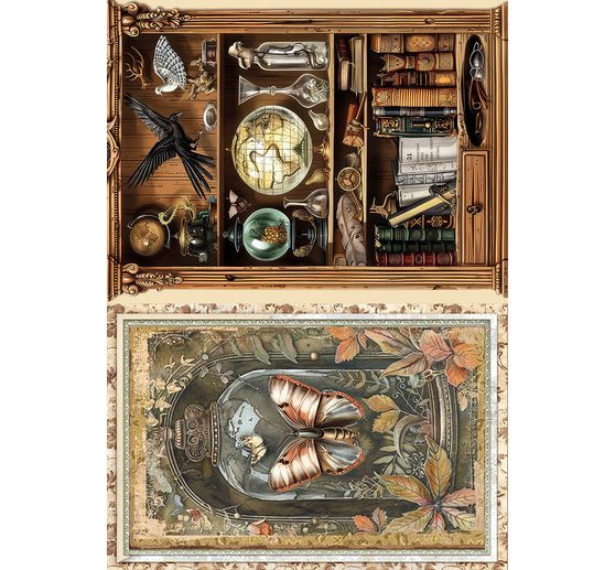 Motif straw silk assortment "Cabinet of Curiosities", set of 8
