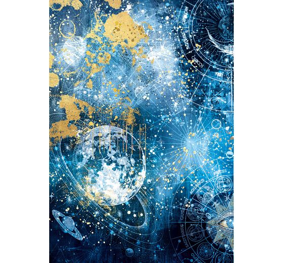 Motif straw silk assortment "Celestial", set of 8