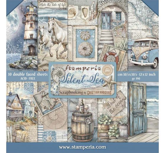 Blocco di scrapbook "Silent Sea