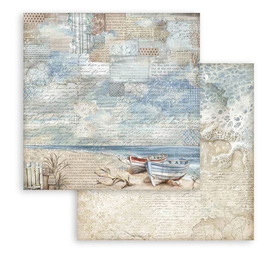 Blocco di scrapbook "Sfondi del mare silenzioso