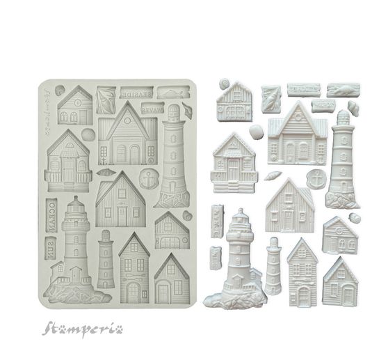Silicone mould A5 "Silent Sea - Lighthouse"