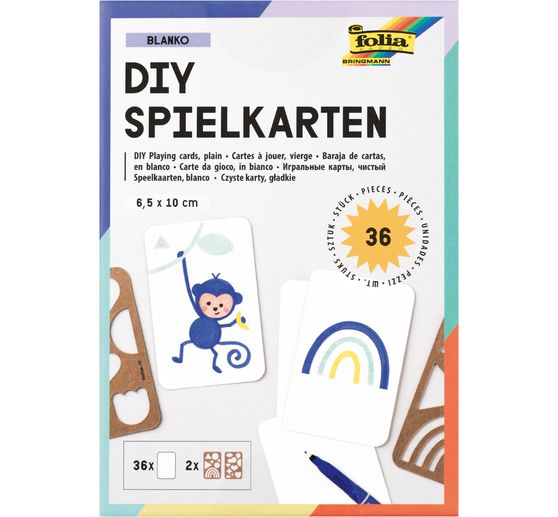 Blank playing cards set