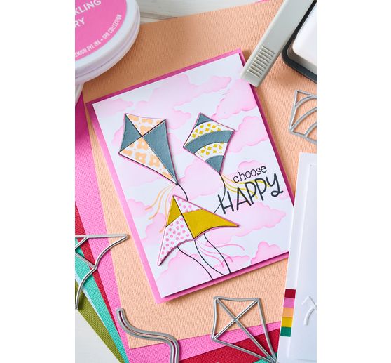 Sizzix Framelits Punching template "Sky's the Limit by Catherine Pooler"