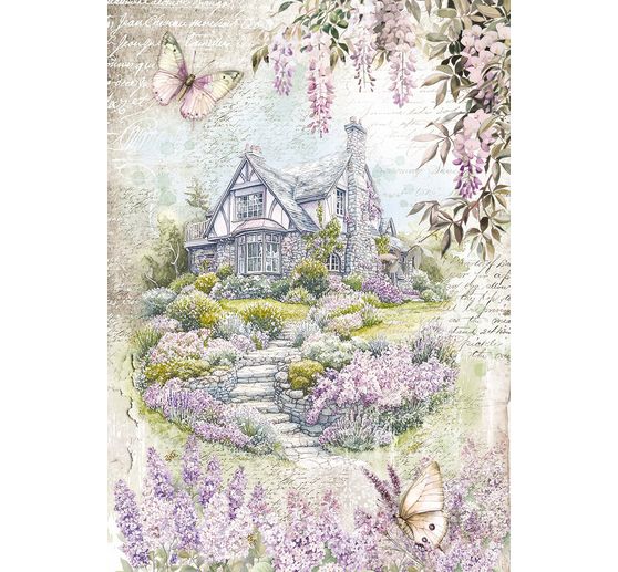 Motif straw silk assortment "Secret Garden", set of 8