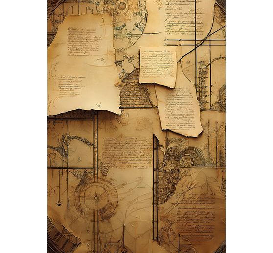 Motif straw silk assortment "Codes", set of 8