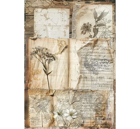 Motif straw silk assortment "Codes", set of 8