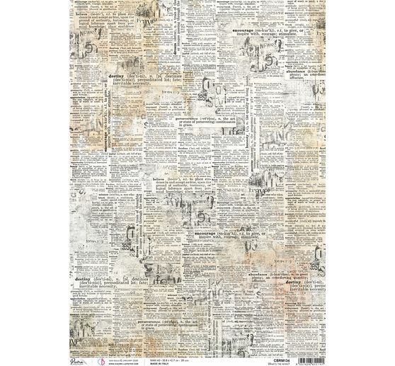 Motif straw silk "News"