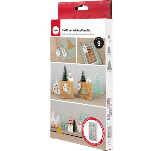 Silicone casting mould "Secret Santa family"