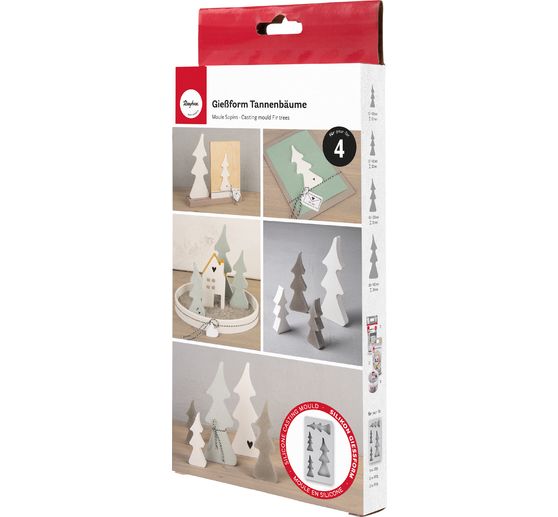 Silicone casting mould "Christmas trees"