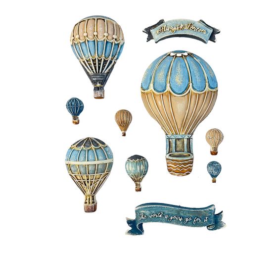 Soft modelling mould A5 "Timeless - Balloons"